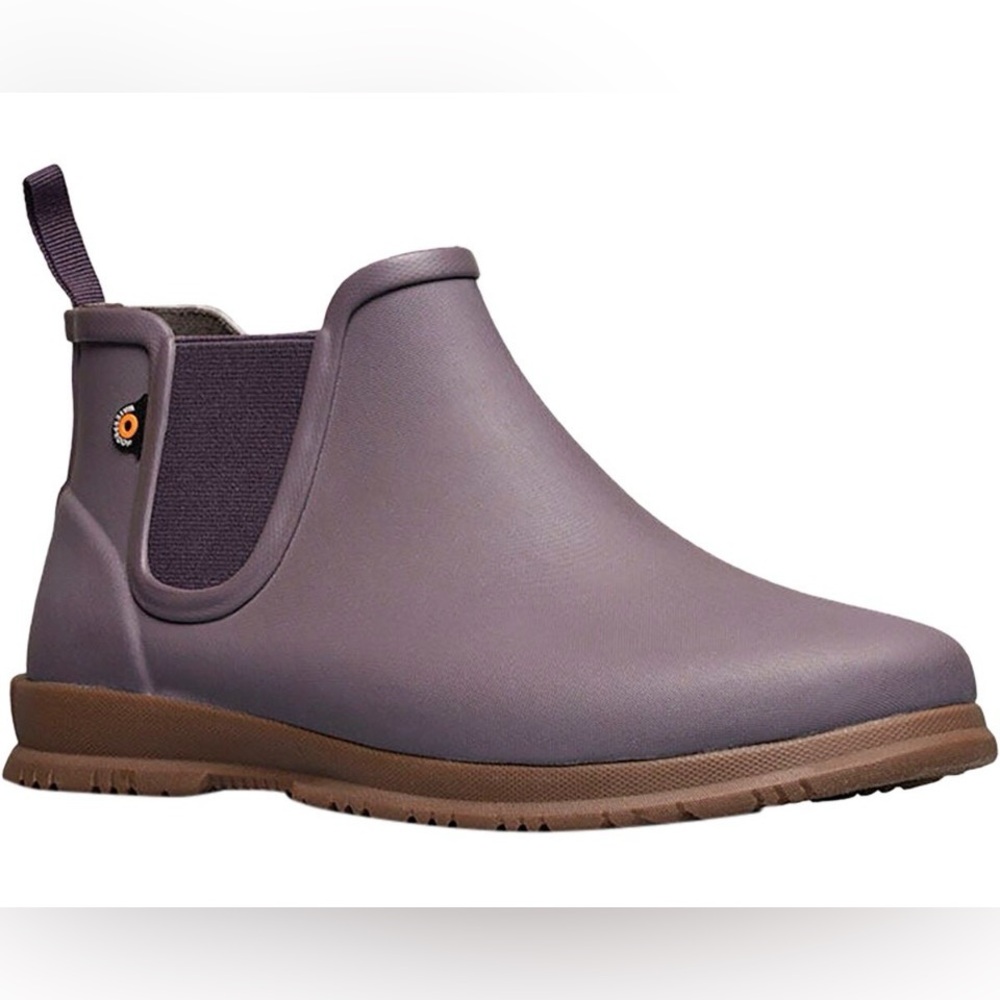 Bogs Purple Sweet Pea II Ankle Rain Booties Boots Wellies